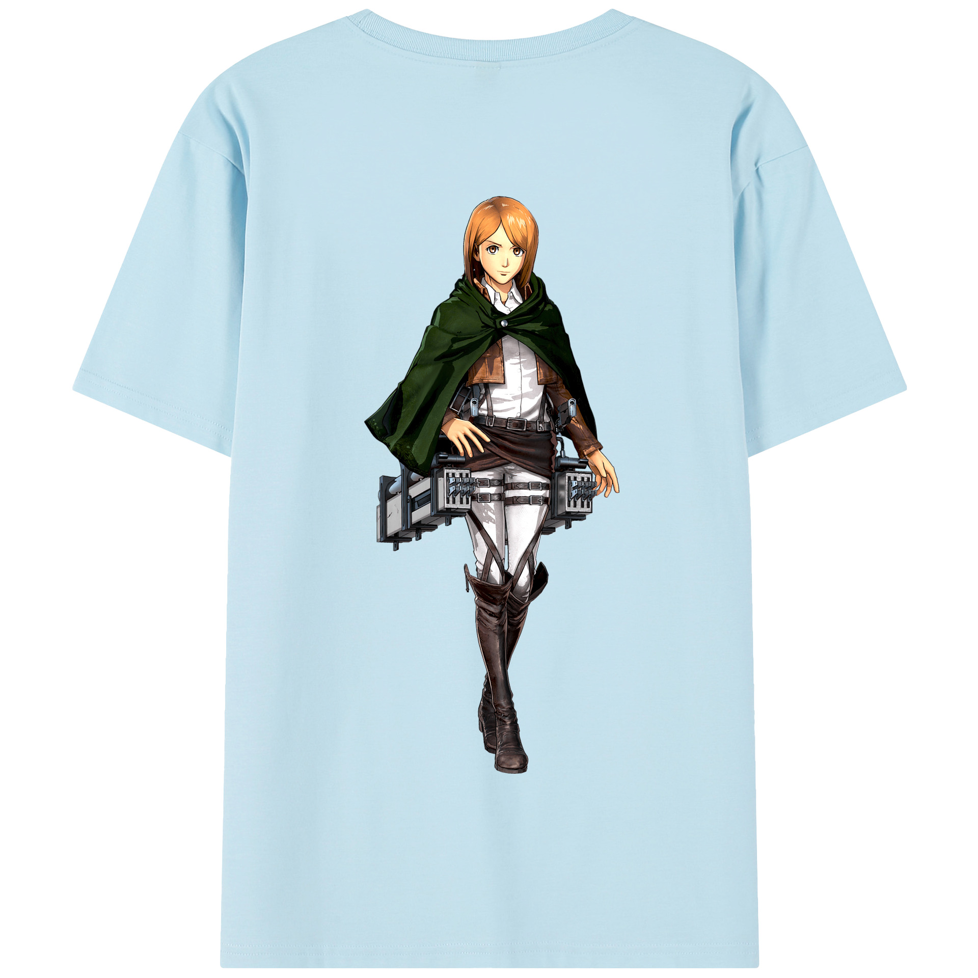 （画像用） 進撃の巨人 ペトラ·ラル Attack on Titan Petra Rall 綿100％半袖Tシャツ（背面プリント）